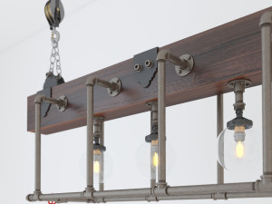 industrial hanging lamp hl9 Modelo 3D