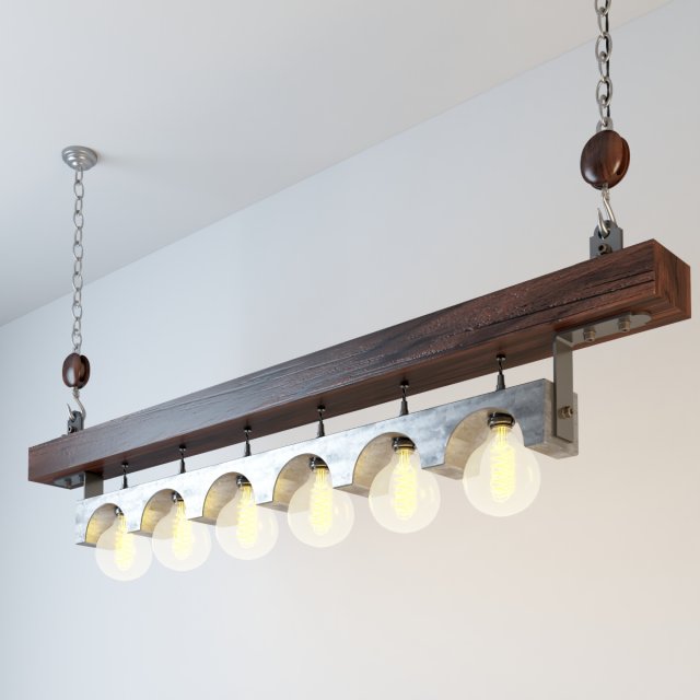 industrial hanging lamp hl10 3Dモデル .c4d .max .obj .3ds .fbx .stl .blend 