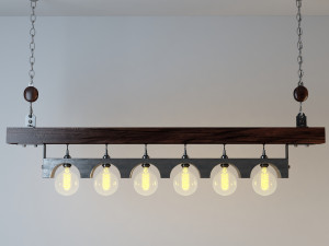industrial hanging lamp hl10 3Dモデル