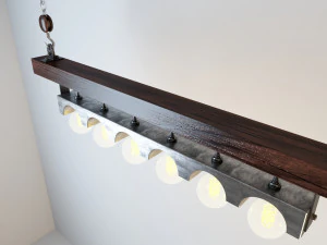 lumin&aacute;ria suspensa industrial hl10 Modelo 3D