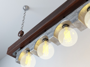 industrial hanging lamp hl10 3Dモデル