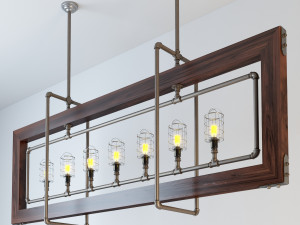 industrial hanging lamp hl11 3D Model