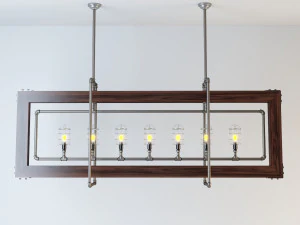 lumin&aacute;ria suspensa industrial hl11 Modelo 3D
