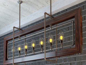 industrial hanging lamp hl11 Modelo 3D