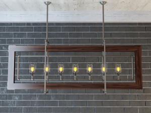 industrial hanging lamp hl11 Modelo 3D