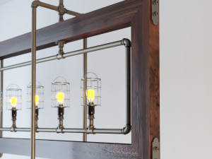 industrial hanging lamp hl11 Modelo 3D