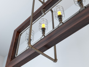 industrial hanging lamp hl11 Modelo 3D