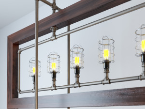 industrial hanging lamp hl11 Modelo 3D
