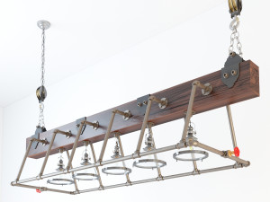industrial hanging lamp hl12 3D Model