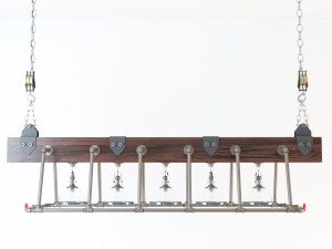 industrial hanging lamp hl12 3D Модель