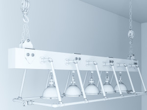 industrial hanging lamp hl12 3D Модель