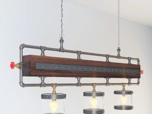 industrial hanging lamp hl13 3D Model