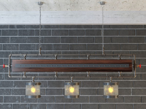 industrial hanging lamp hl13 3D 模型