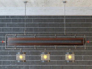 industrial hanging lamp hl13 3D Model