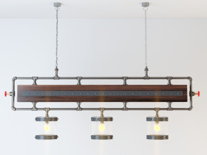 industrial hanging lamp hl13 3D 模型