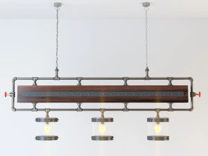 industrial hanging lamp hl13 3D Model