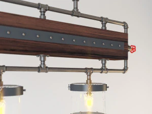 industrial hanging lamp hl13 3D Model