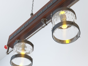 industrial hanging lamp hl13 3D 模型