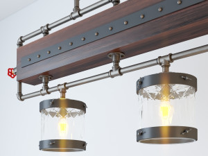 industrial hanging lamp hl13 3D 模型