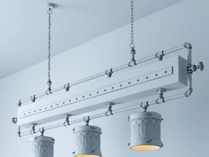 industrial hanging lamp hl13 3D Model