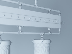 industrial hanging lamp hl13 3D 模型