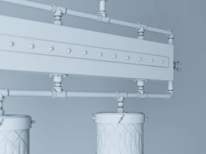 industrial hanging lamp hl13 3D Model