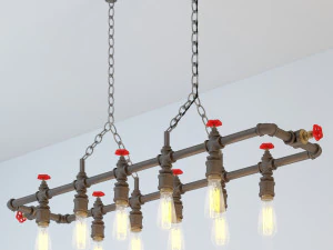 l&aacute;mpara colgante industrial hl14 Modelo 3D