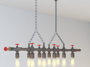 industrial hanging lamp hl14 Modelo 3D
