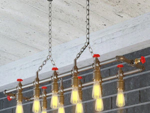 industrial hanging lamp hl14 3D Model