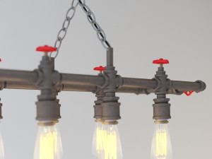 industrial hanging lamp hl14 Modelo 3D