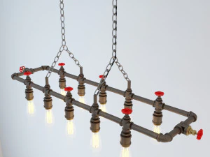 industrial hanging lamp hl14 3D Model