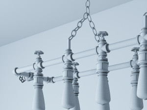 industrial hanging lamp hl14 Modelo 3D