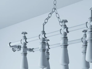 industrial hanging lamp hl14 3D Model