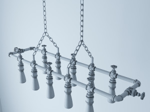industrial hanging lamp hl14 Modelo 3D
