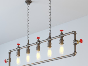 industrial hanging lamp hl15 3D Model
