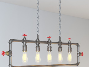 industrial hanging lamp hl15 3D Model