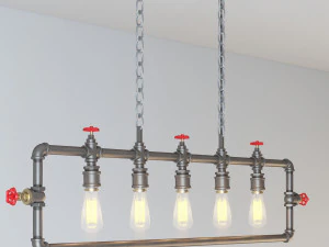 lumin&aacute;ria suspensa industrial hl15 Modelo 3D