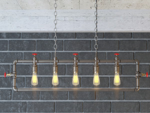 industrial hanging lamp hl15 3D Model