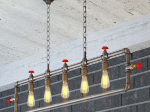 industrial hanging lamp hl15 3D Model