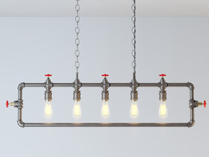 industrial hanging lamp hl15 3D Model