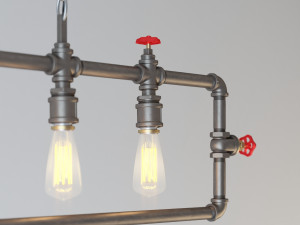 industrial hanging lamp hl15 3D Model