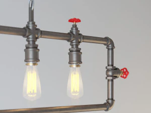 lumin&aacute;ria suspensa industrial hl15 Modelo 3D