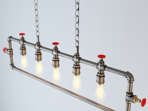 industrial hanging lamp hl15 3D Model