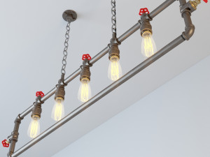 industrial hanging lamp hl15 3D Model