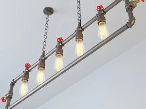 lumin&aacute;ria suspensa industrial hl15 Modelo 3D