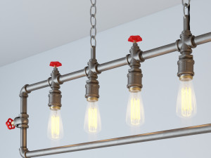 industrial hanging lamp hl15 3D Model