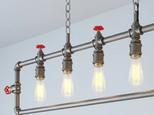 lumin&aacute;ria suspensa industrial hl15 Modelo 3D