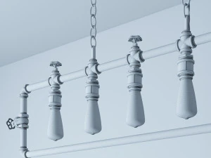 lumin&aacute;ria suspensa industrial hl15 Modelo 3D