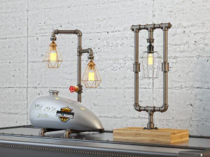 industrial desk lamp d1 3D Model