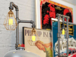 industrial desk lamp d1 3D Model